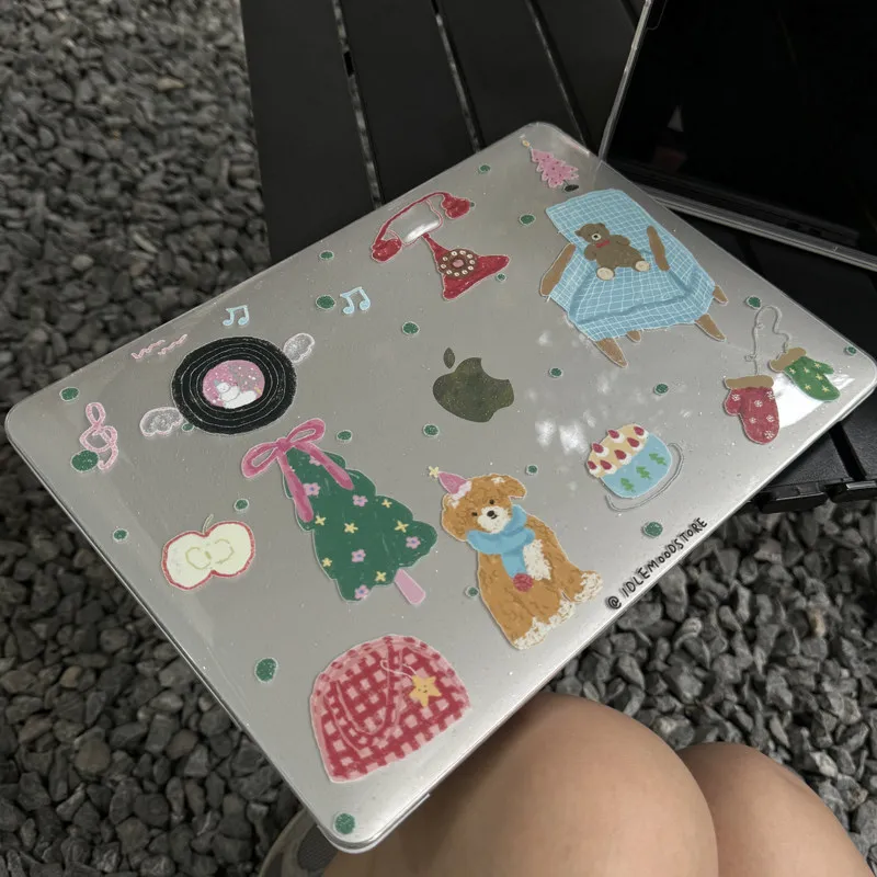 

NEW YEAR Gift Polka Dots Shining Laptop Case For Macbook Air 13.6 M4 NEO 15 M3 Hard Cover For Mac Book Pro 13 M1 M2 14 M4 M5 16