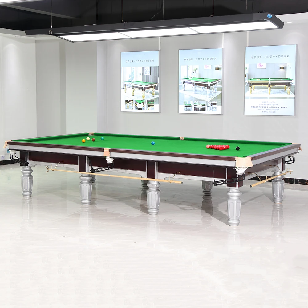 4.5cm Thickness English Pool Table Set Snooker Table Premium Entertainment Billiards Table with Snooker Balls and Cues