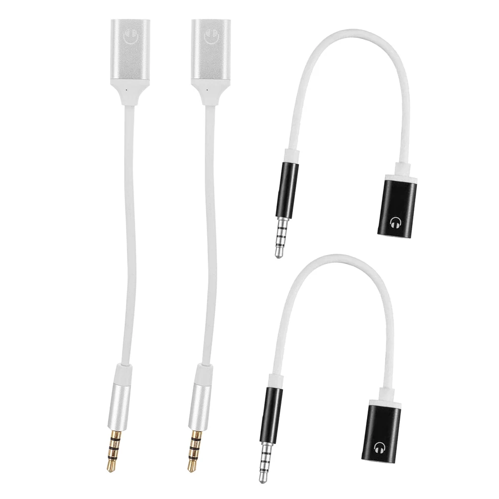 

4pcs Headphone Adapter Type C to AUX Converter for Headphones Jack Audio Cable Port Female High Fidelity Sound Compatible with