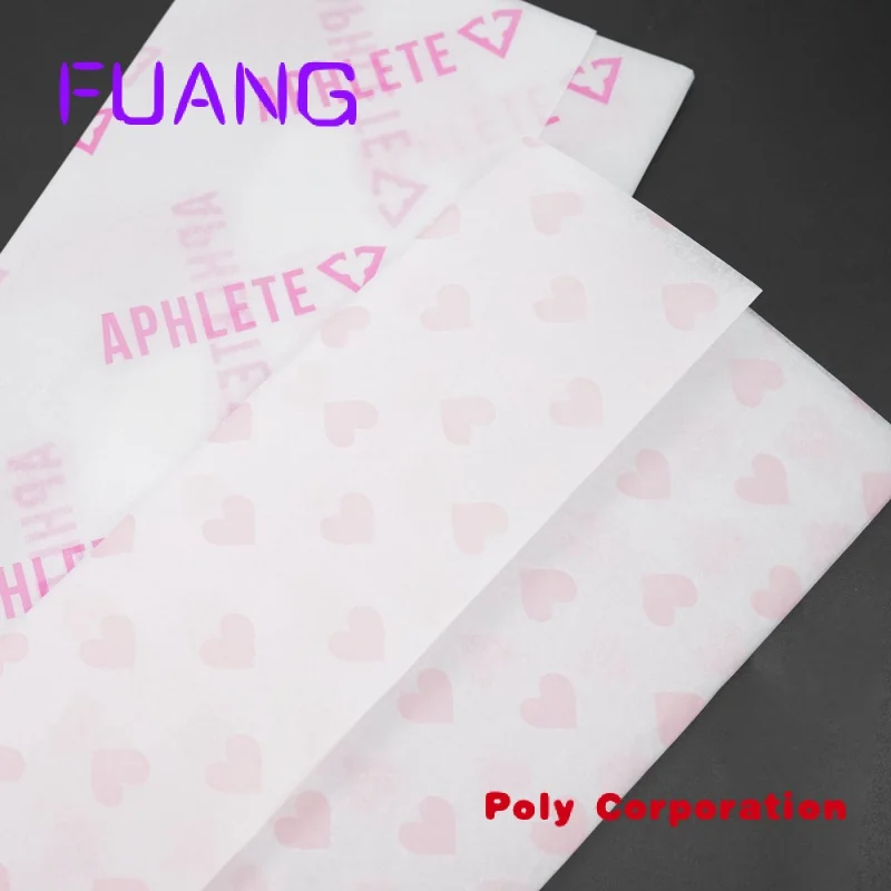 Logo stampato personalizzato 17G carta da imballaggio per abbigliamento confezione regalo carta velina e adesivi