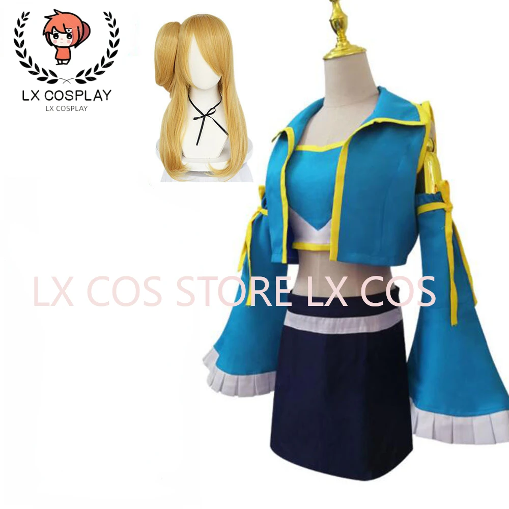 

Anime Lucy Heartfilia 7 Years Later Lolita Cosplay Costume Girls Sailor School Uniform Skirt Halloween Party Dress YW