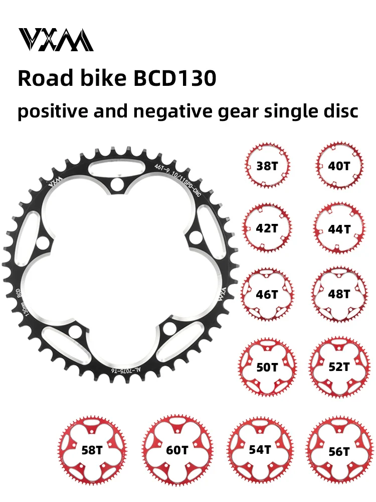 AliExpress VXM Road Bicycle 130BCD Crank Chainwheel BIke Aluminum Alloy 38T40T42T44T46T50T52T54T565860T Narrow Wide Chainring Cycling Parts