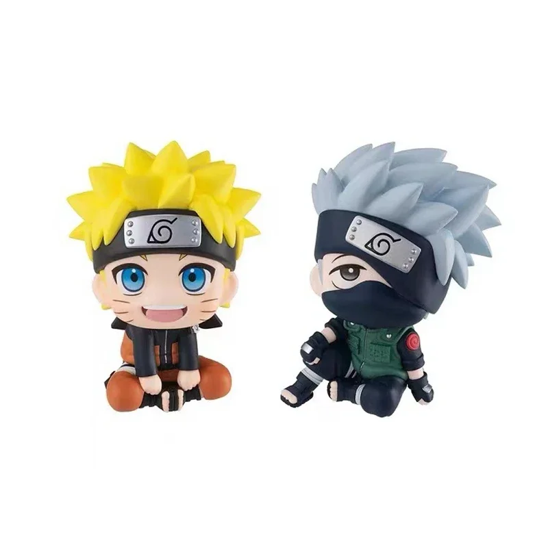 9cm figurka Anime Naruto Naruto Kakashi figurka Q wersja Kawaii Sasuke Itachi figurka zabawka do kolekcjonowania do dekoracji samochodu