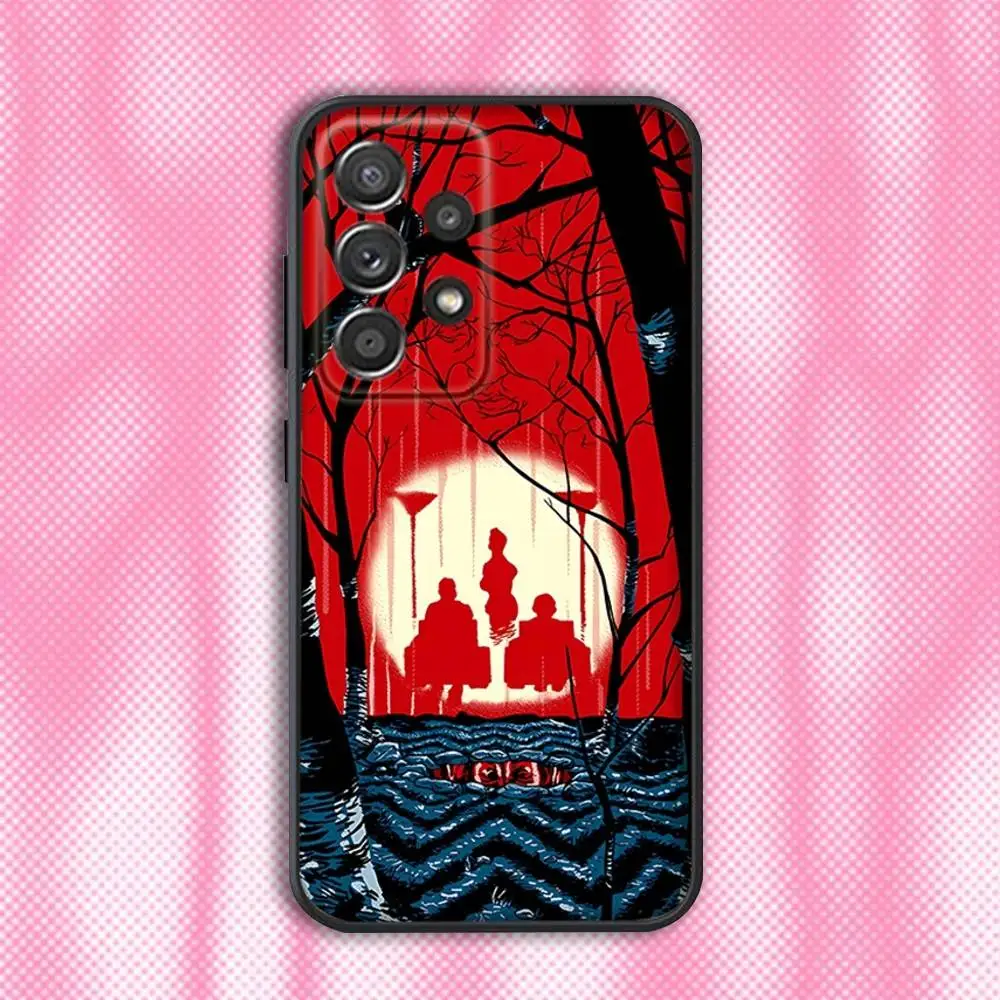 Twin Peaks Fire Walk with Me Capa de telefone para Samsung Galaxy A13, A21s, A22, A31, A32, A52, A53, A71, A80, Soft Black Shell