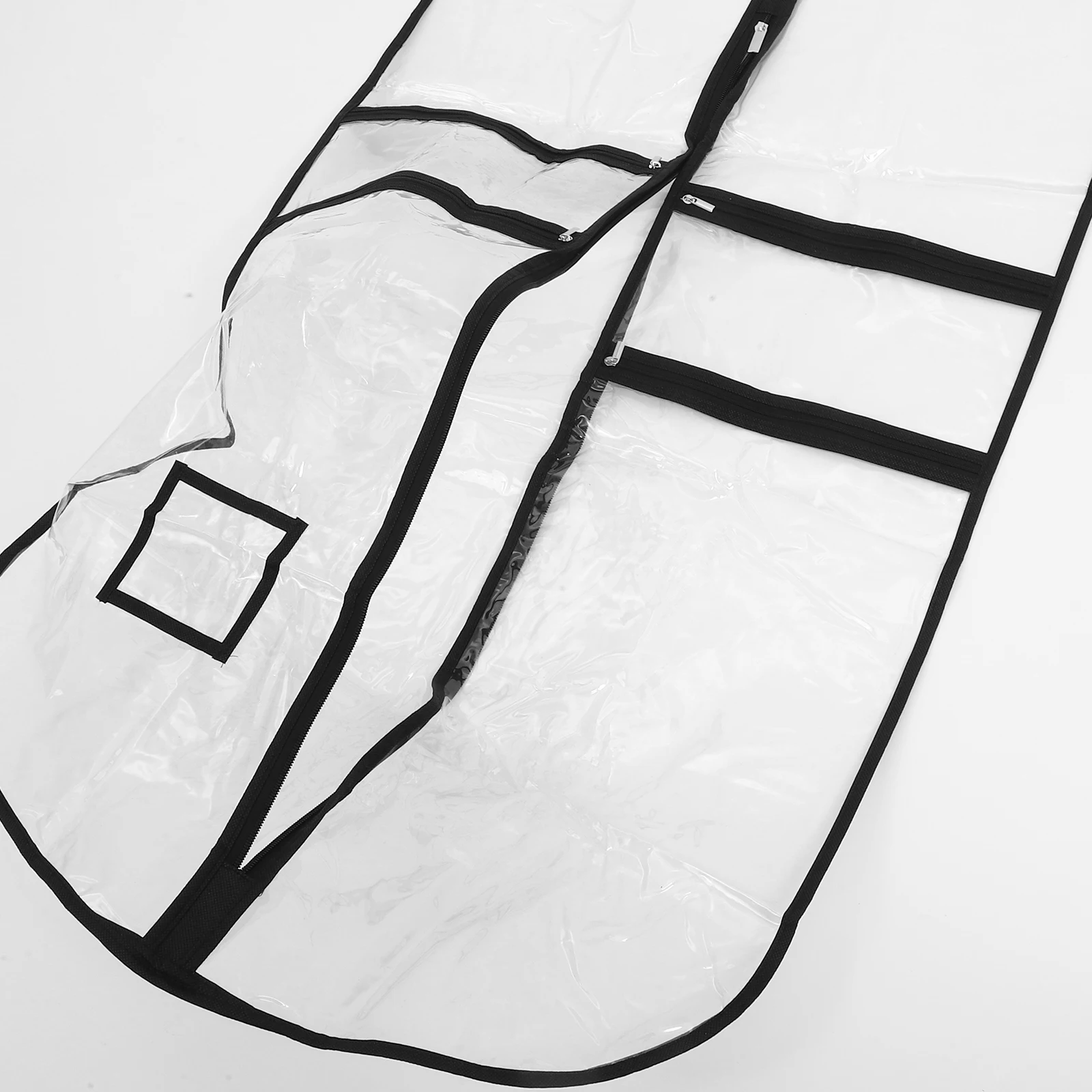 

Transparent Garment Cover Suit Hanging Clothing Storage Pvc Dance Costume Bag Clear Clothes Cover Portable Uniform Bag For