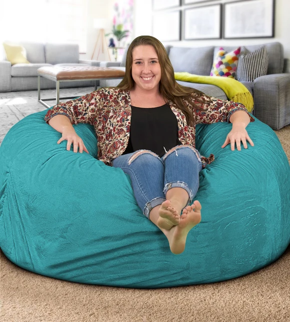 Soft memory cotton large beanbag cover living room giant game bean bag sofa chairs