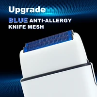 ROSYOUS RS620 Double Foil Blue Hypoallergenic Knife Net 10000RPM USB Cordless Professional Barber Shaver Hair Cutting Machiner 2