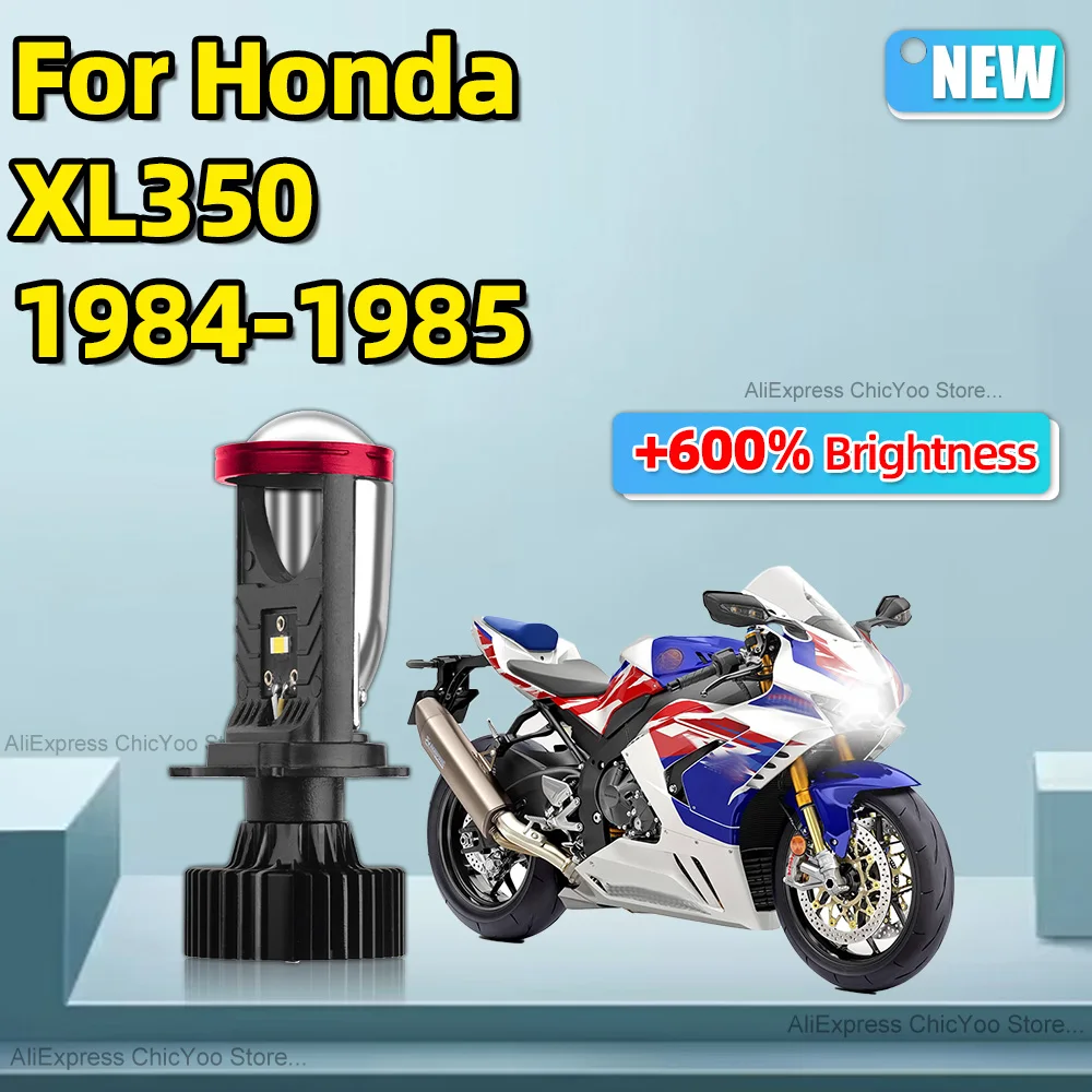 

For Honda XL350 1984 1985 1Pcs H4 Led Projector Lens Motorcycle Headlights Super Bright Low High Beam Motorbike Lighting