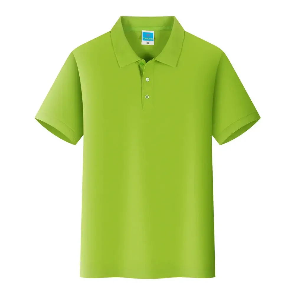 Polo personalizado con logotipo propio para hombre, camisa de manga corta con bordado, impresión Digital de seda, uniformes de verano