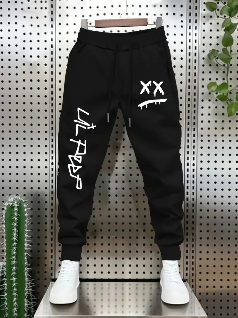 

The new men's trousers for Spring and Autumn 2025 are casual fashionable soft and skin-friendly with letter prints