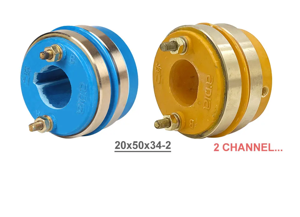 Jumpasit OD 60mm Leitfähiger Schleifring 33A Set Einheit Traditionell 360° Drehbar mit Kohlebürstenhaltern für die Industrie – Detail 4
