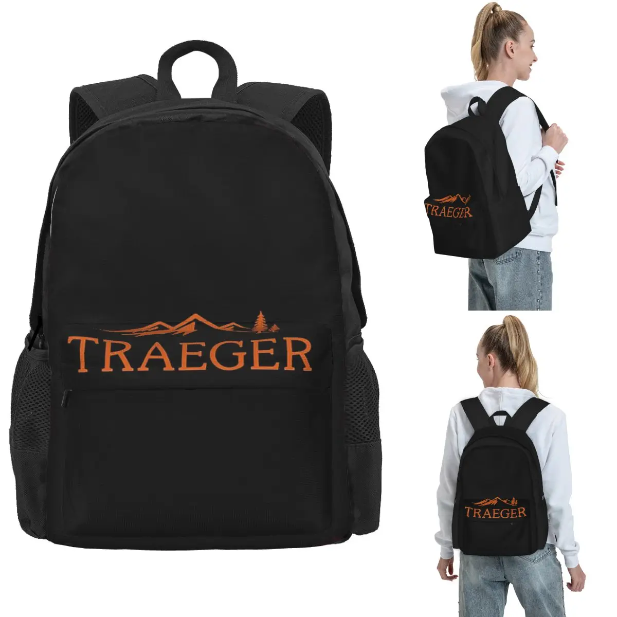 Traeger Pellet Grill Smoke BBQ Essential Backpack Hot Sale Daypack Large Capacity Boys Girls BookBag School Bag
