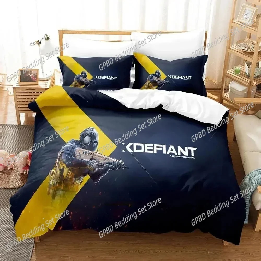 

Game XDefiant 3D NEW Duvet Cover Pillowcase Bedding Set Adult Boy Girl Bedroom Decoration Children Single Double Large