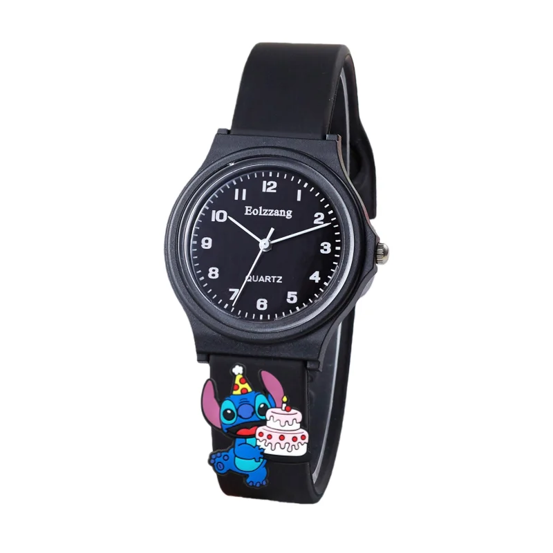 漫画時計かわいいリロ＆スティッチ男の子女の子腕時計子供ミニマリストかわいい子供用腕時計ギフト子供女の子時計