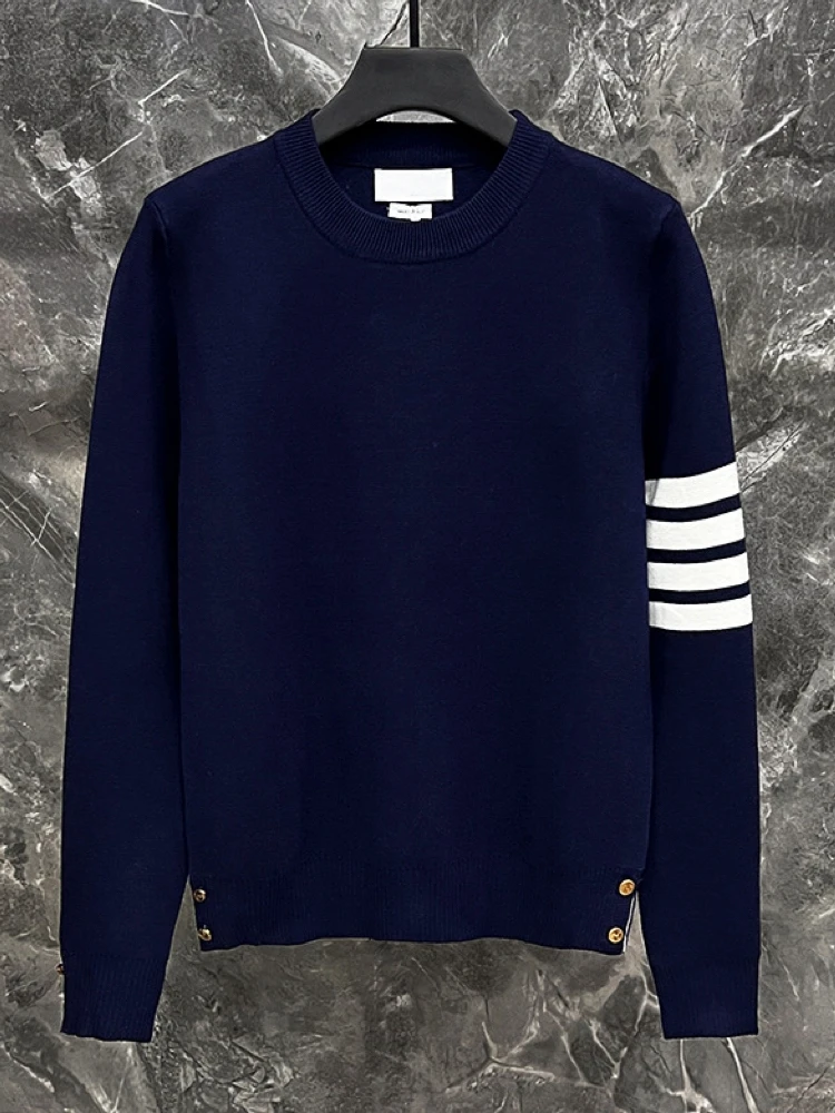 

Loose Fit Thiened round Ne Pullover Sweater Men's Large Size Autumn Winter Knitted Wear for Youth Trendy College Sle