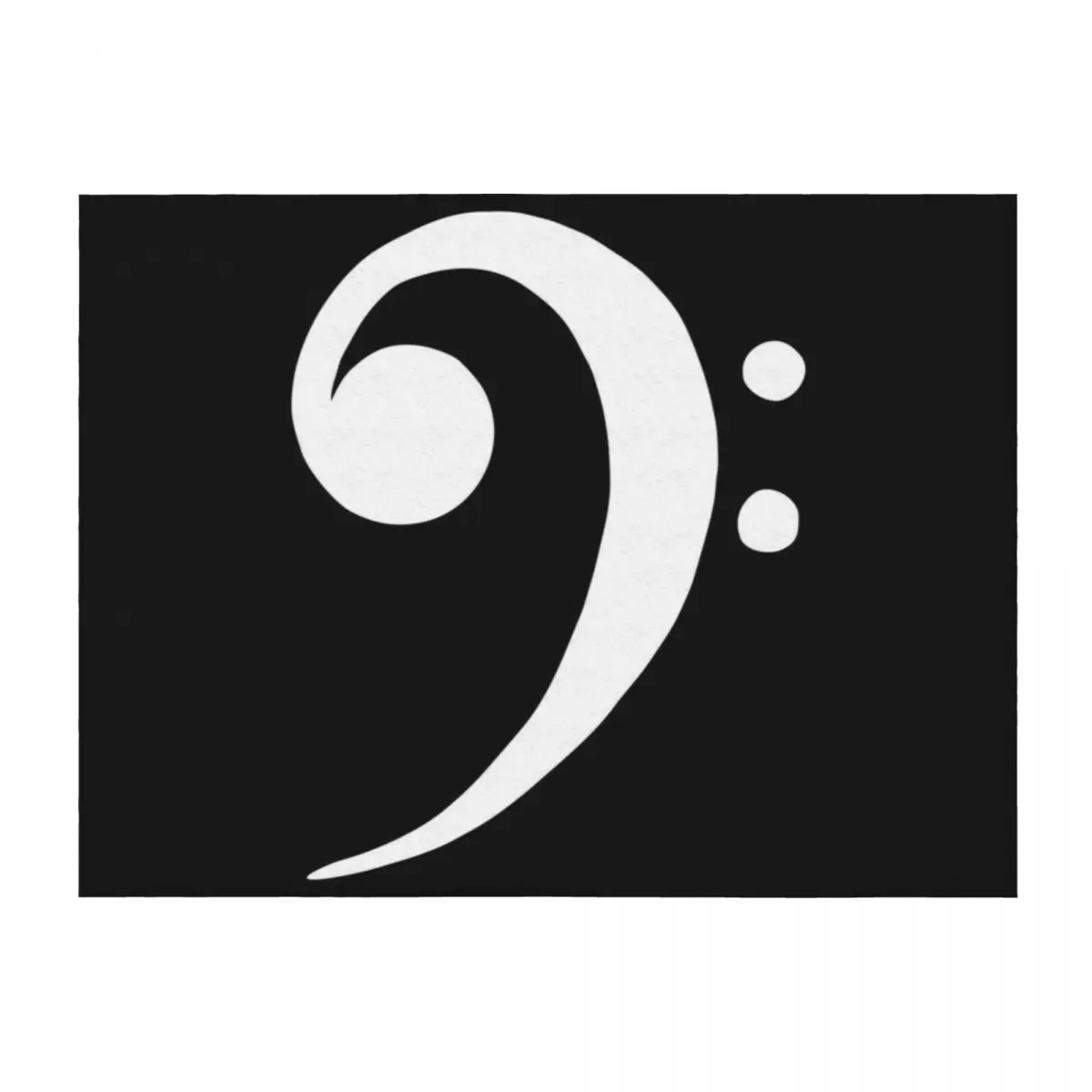 

Bass Clef Bass Clef Clef Bassist Band Music Throw Blanket for babies Hairy bed plaid Softest Blankets