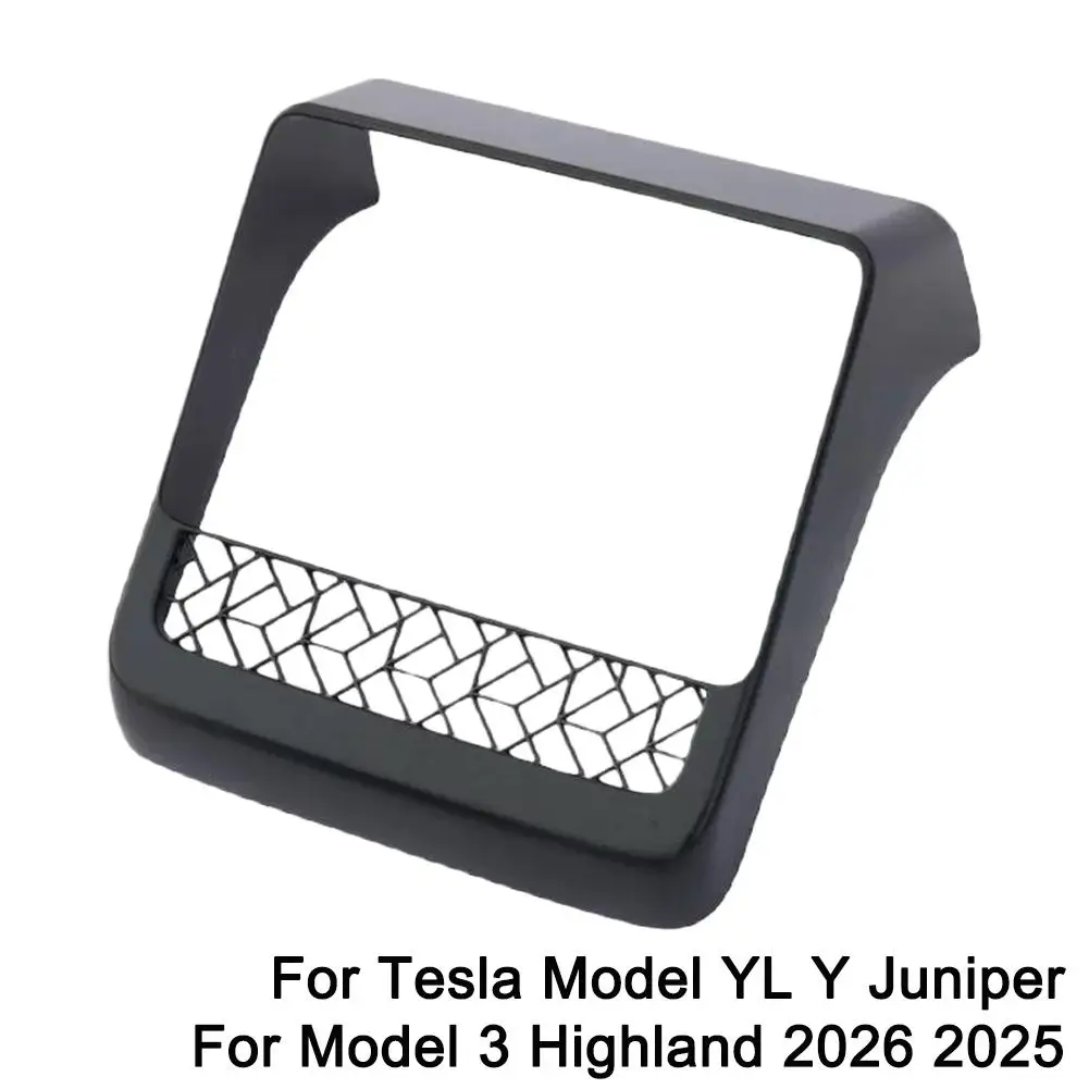 Für Tesla Model YL Y Juniper Model 3 Highland 2026 2025 Rücksitz-Bildschirmschutz Lüftungsgitter AC-Abdeckung Dekor-Modifikationsteile – Detail 2