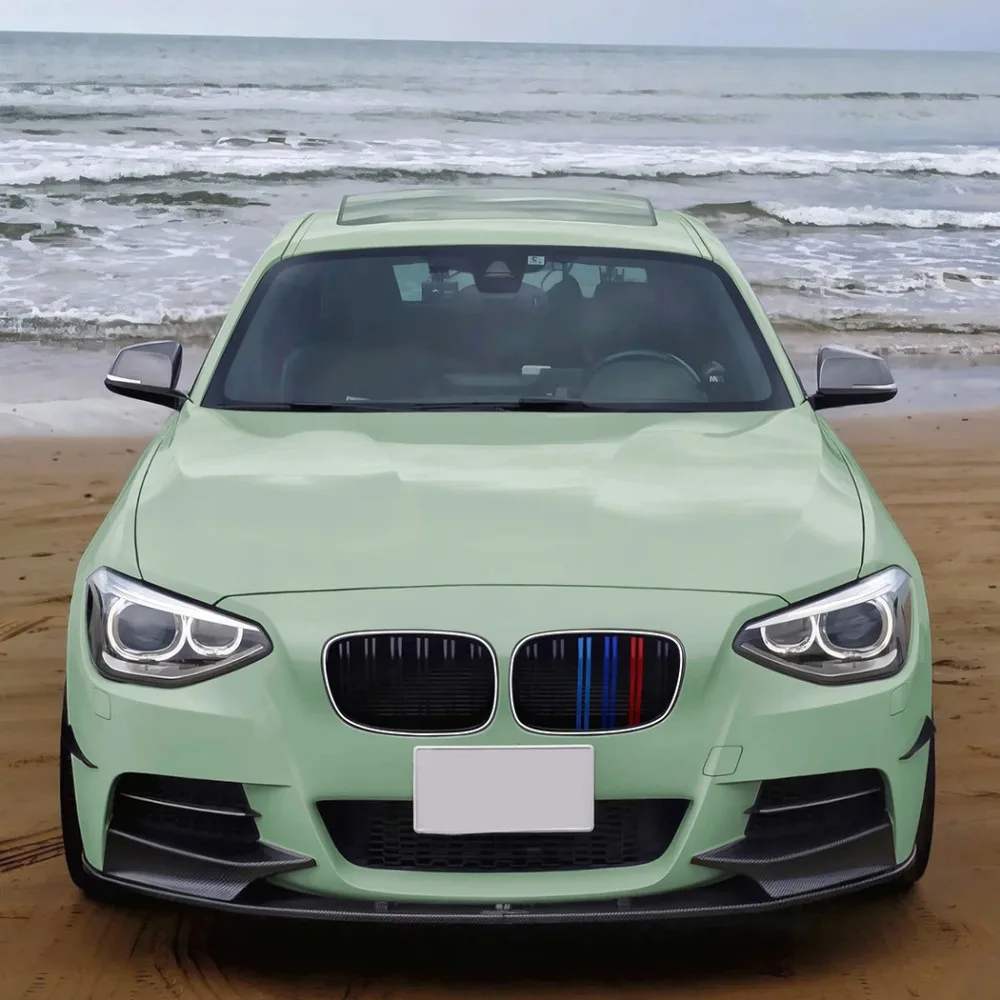 

With Light Front Bumper Grille Kidney Racing Grill Grilles BodyKit For BMW 1 Series F20 F21 2011-2014 ABS Tuning Accessories