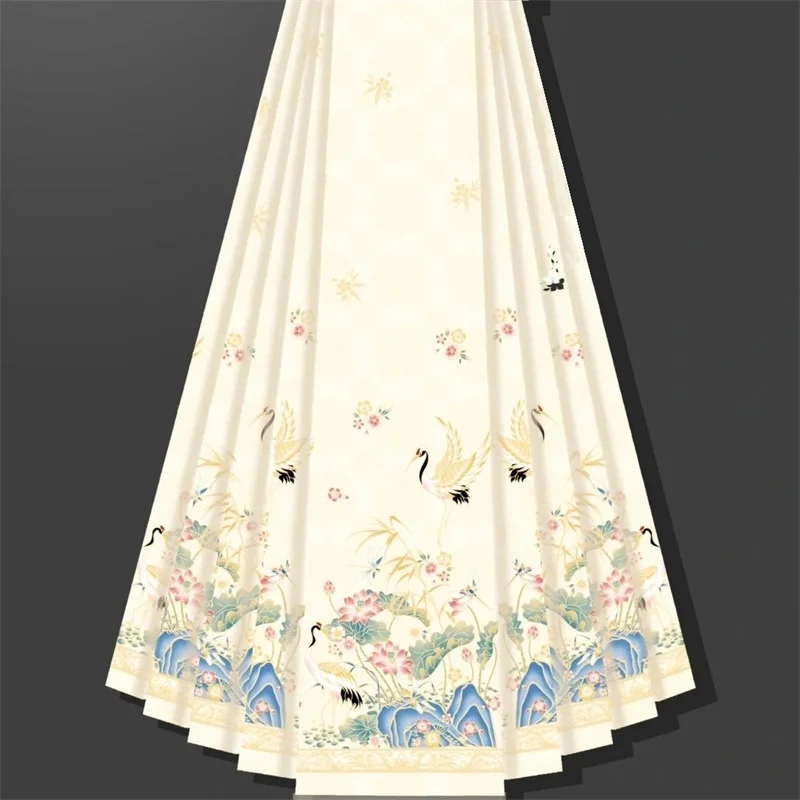 

Woman clothing Skirts for women Xianhe Linming Printing and Dyeing Horse Face Skirt Ming Hanfu Chinese Horse Face Skirt Style