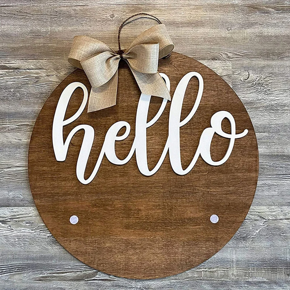 

1 set 1 Set Of Wooden Door Hanging Sign Board Diy Decorative Pendant For Home Office Cafe Restaurant Decoration Ornament