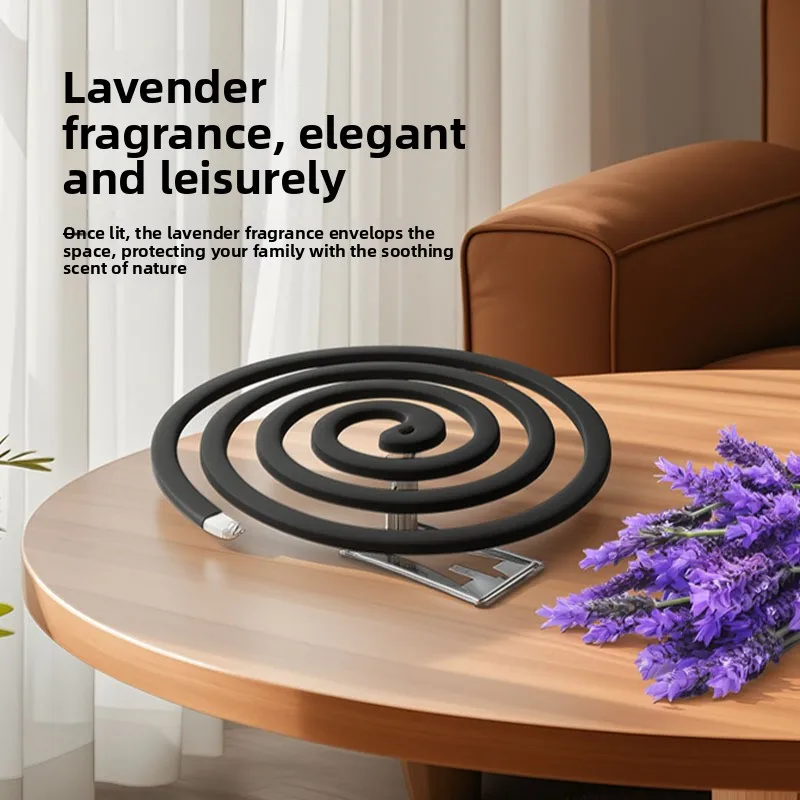 Mosquito Fragrance Lavender Fragrance 10 Ring Mosquito Repellent Tablets Indoor and Outdoor Household Use