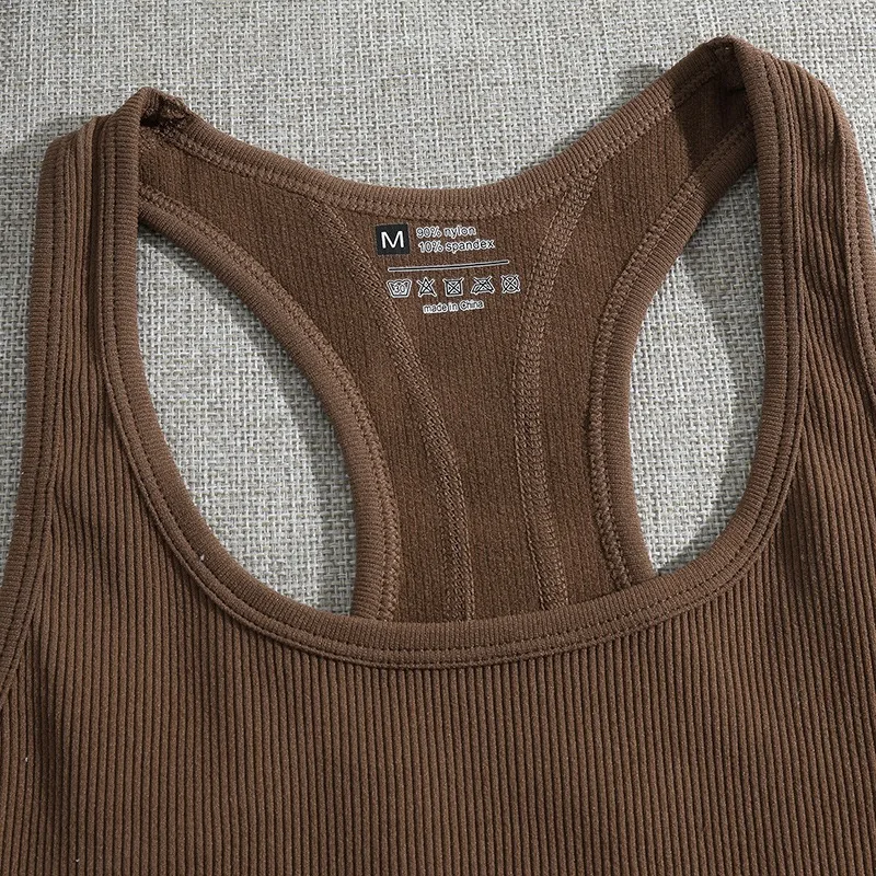 Tier reisender Racer back Crop Tank für Frauen Yoga