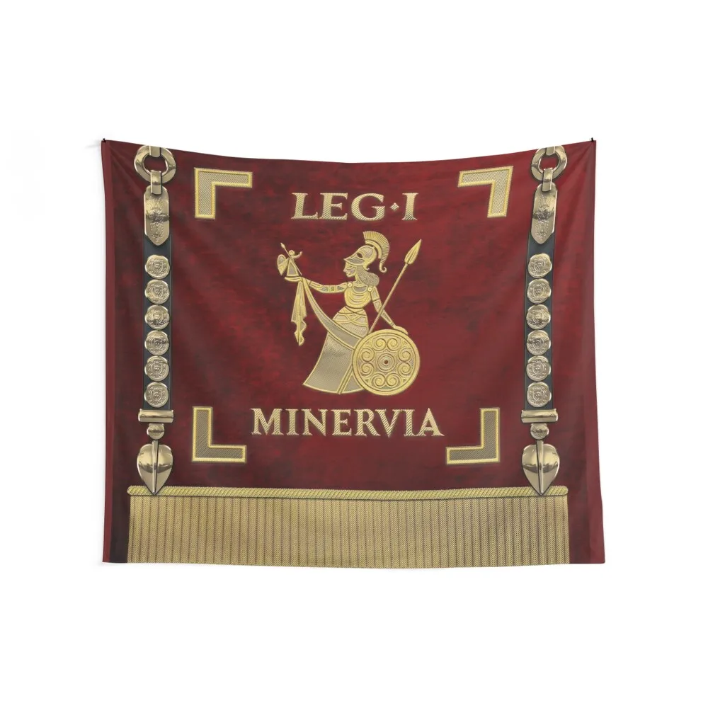 Standard of the Minerva's First Legion - Vexillum of Legio I Minervia Tapestry Aesthetic Home Decor Bed Room Decoration Tapestry