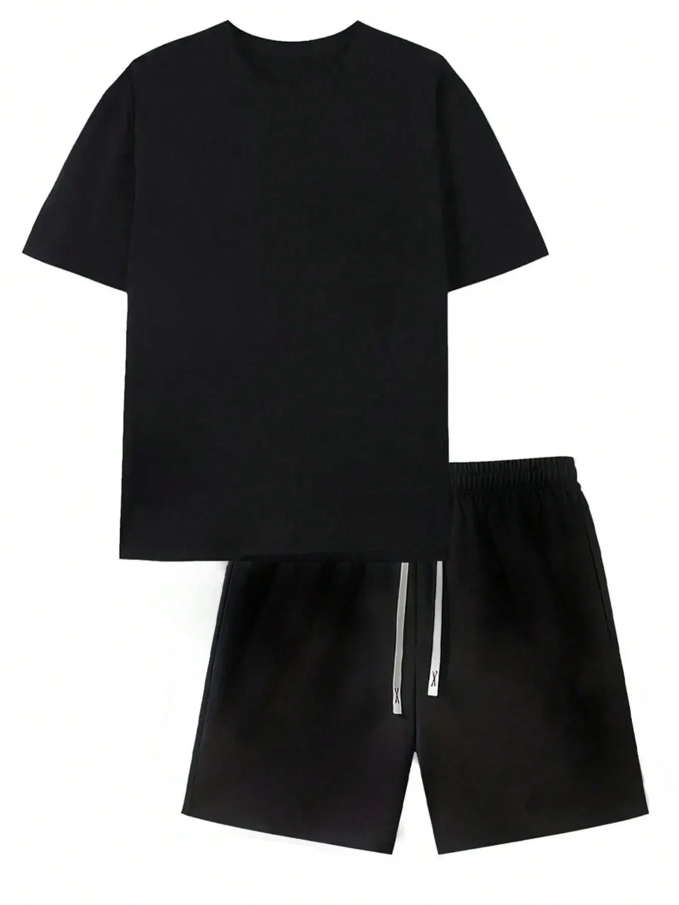 Conjunto de camiseta gráfica y pantalones cortos para hombre 'They Not Like Us' con estampado colorido, conjunto informal de dos piezas