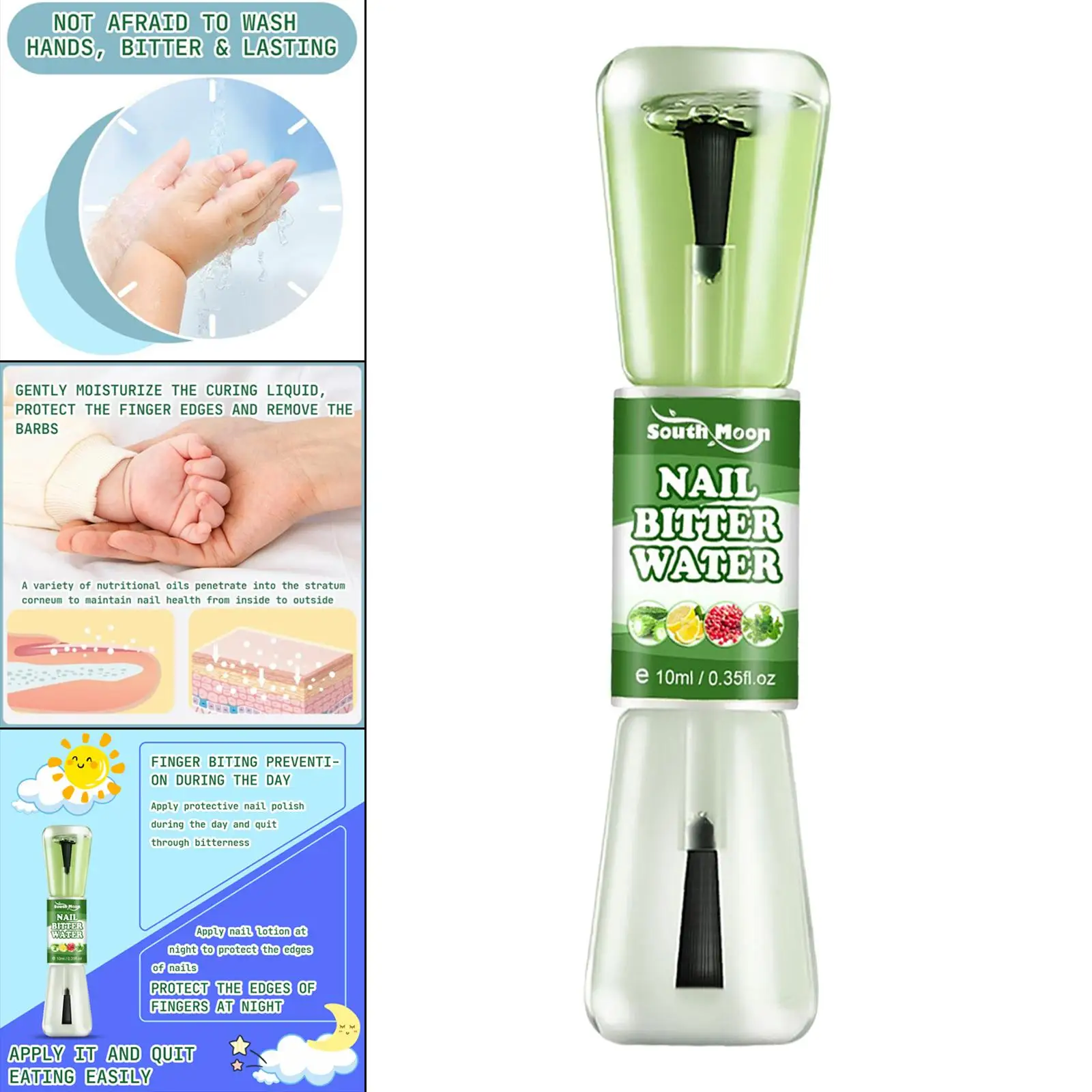 Anti Biting Nails Polish Bitter Anti Biting Nagellack Stift Kinder Erwachsene 10 ml