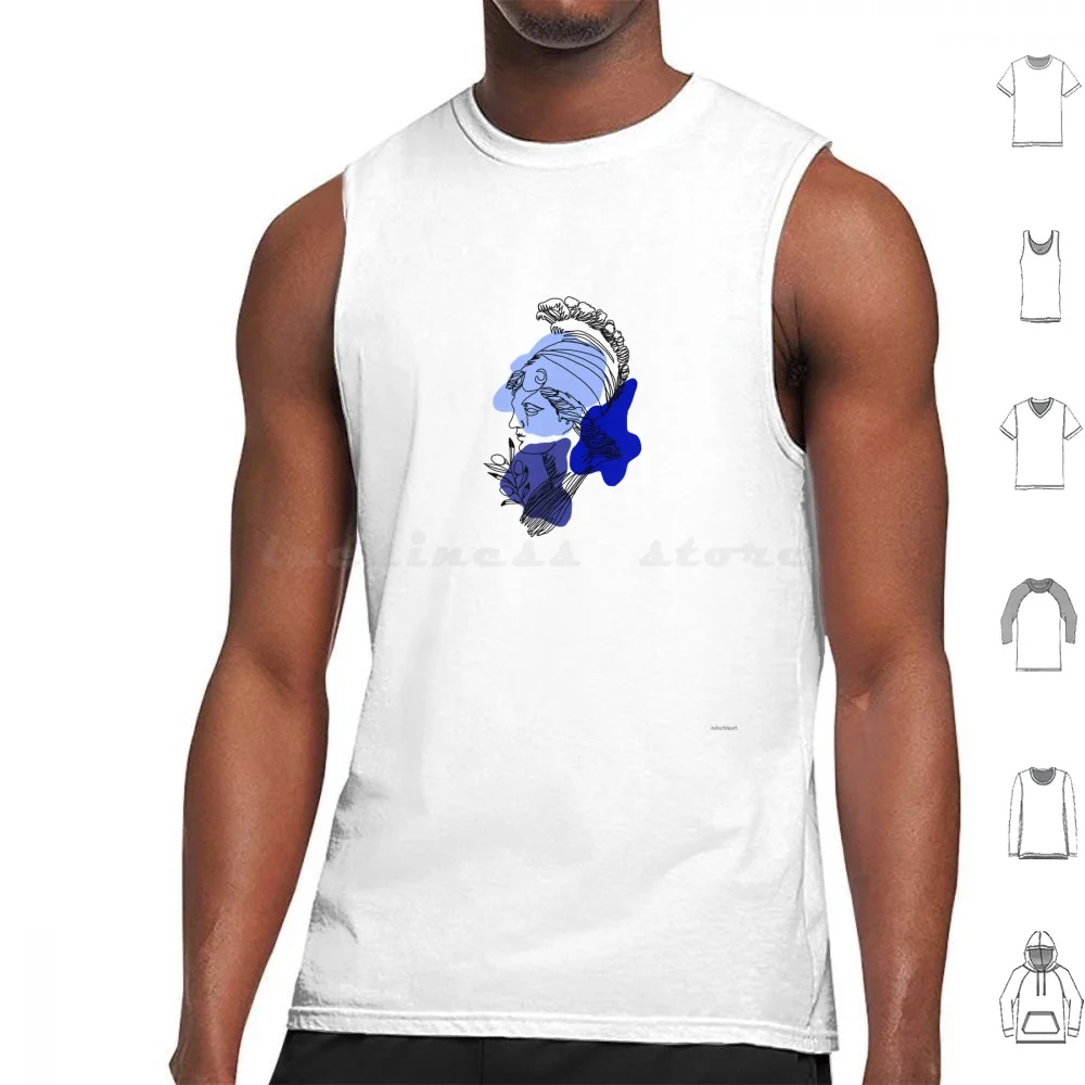 

Athena ( Minerva ) Line Art Drawing Tank Tops Vest Sleeveless Greek Myth Greek Mythology Roman Myth Roman Mythology