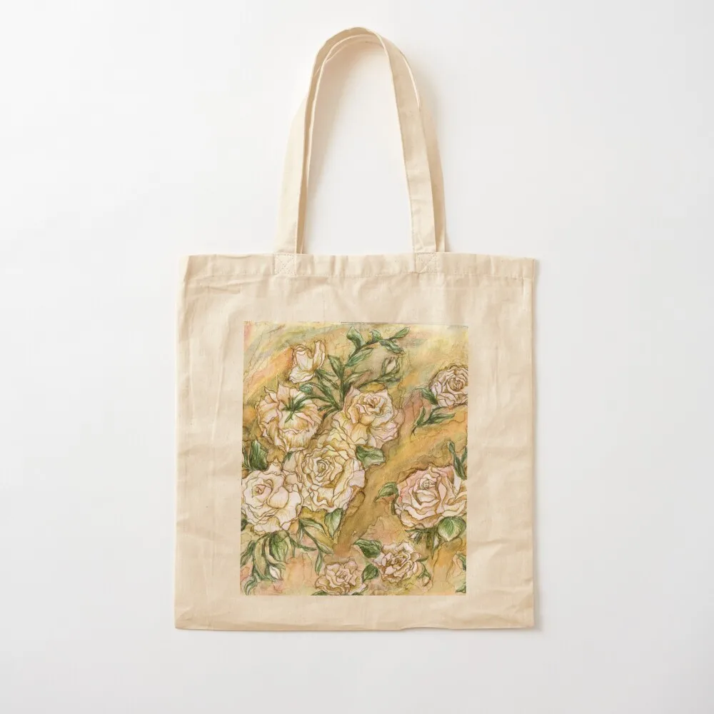 Vintage Roses Tote Bag large tote bag Women's bags Shopper handbag Eco bag Canvas Tote