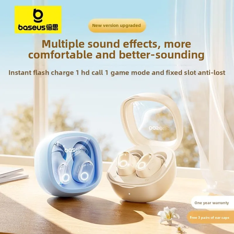 

BASEUS WM02 Bluetooth Earphones Wireless in Ear Noise Reduction Sleep Music Call Phone Universal Bluetooth Earphones