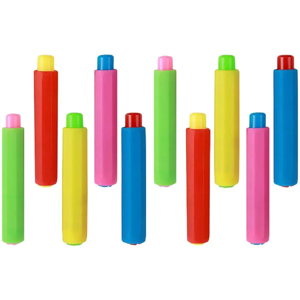 

10pcs Chalk Holder Set PP Material Lightweight Portable Clip for Teachers 5 Colors Mix School Supplies Storage