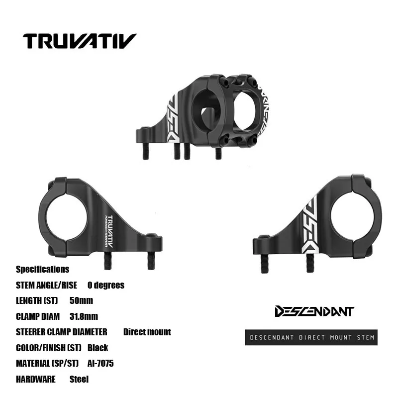 TRUVATIV DESCENDANT DIRECT MOUNT STEM LENGTH (ST) 50MM Pair with BoXXer fork Gives DH riders lower more aggressive position