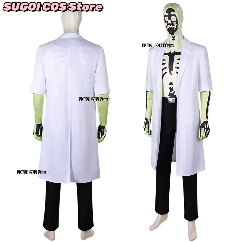 Dr. Phosphorous Cosplay Costume TV Creature Role-playing Commandos cos Uniform Headwear Outfits 25Halloween Carnival Party Suit