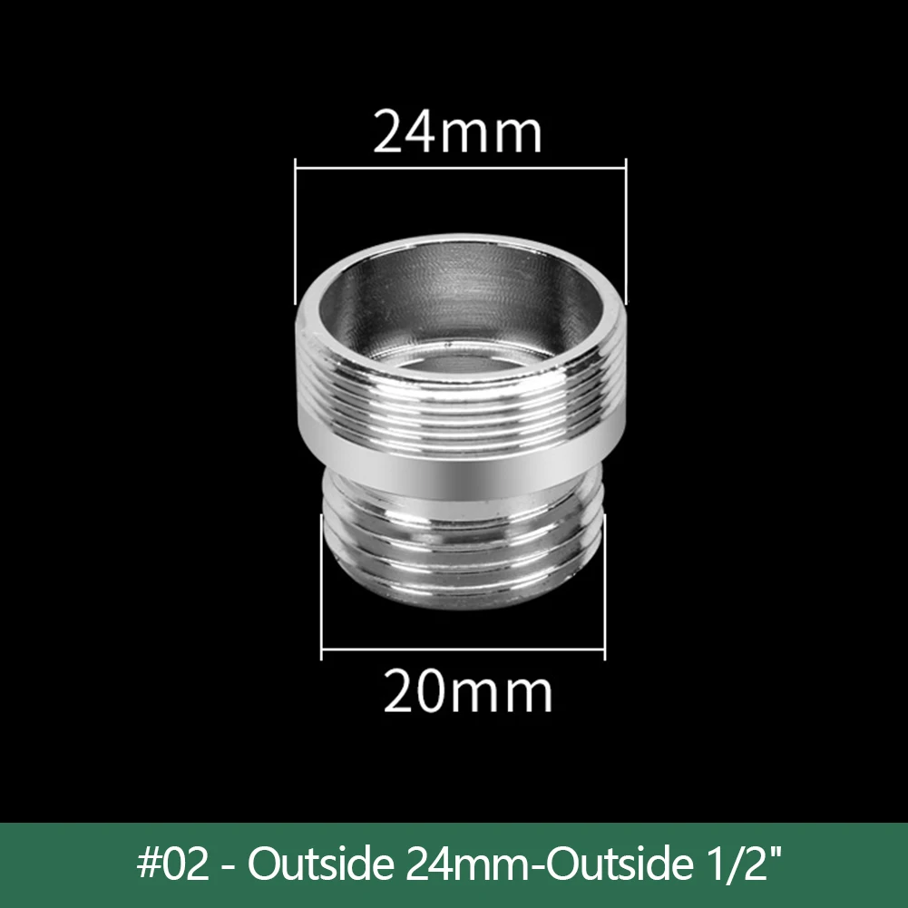 Faucet Extension Extender Silicone Tube Connector Kitchen Bathroom Tap Part 22mm-1/2", 24mm-1/2", 4 Points Universal Interface
