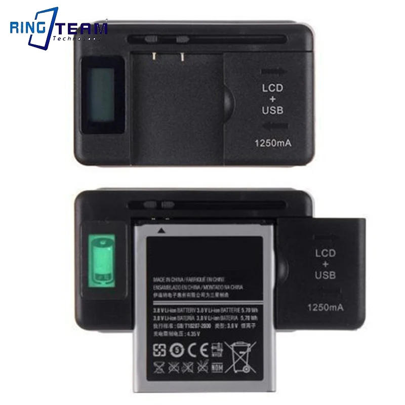 Mobile Battery Charger Universal LCD Indicator Screen USB-Port Cell Phone Chargers Battery Charging US EU Plug Seat Charge