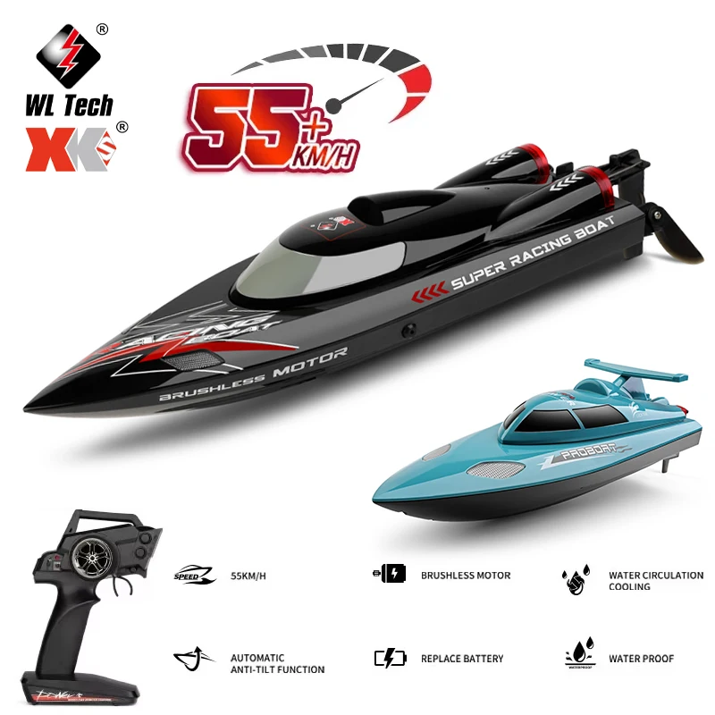 

Радиоуправляемая лодка WLtoys WL916 WL911A, 55 км/ч, 21 км/ч, 2,4 ГГц, высокоскоростной гоночный катер на пульте управления, игрушка для детей, подарок