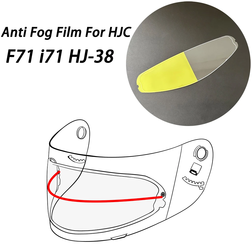 Visor Shield Anti Fog Film Fit for HJC i71 F71 Helmet Face Shield Anti Fog Motorcycle Protected Helmet Accessories