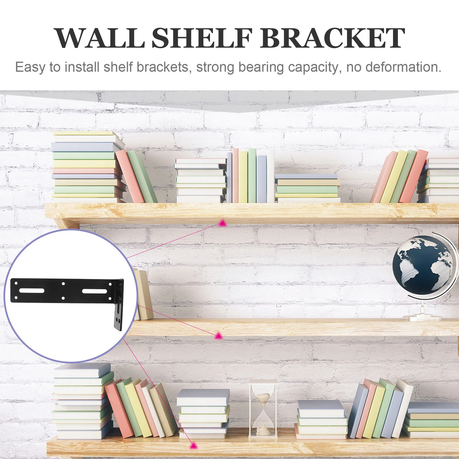 

Heavy Duty Wall Shelf Brackets Metal Support For Kitchen Bathroom Cabinet Bookshelf Strong Steel Triangle Shelving