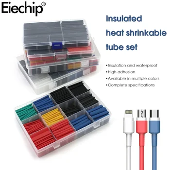 חום לכווץ צינור Thermoresistant צינור מגוון קיט, אלקטרוני חוט כבל לכווץ שרוול בידוד צינורות Thermoretractile 2:1