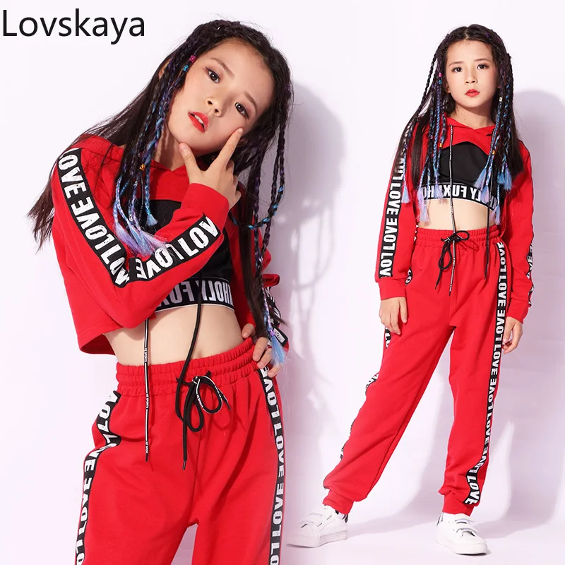 

New Jazz Dance Performance Clothing High Quality Children's Costumes Girls Hip-hop Street Dance Clothes