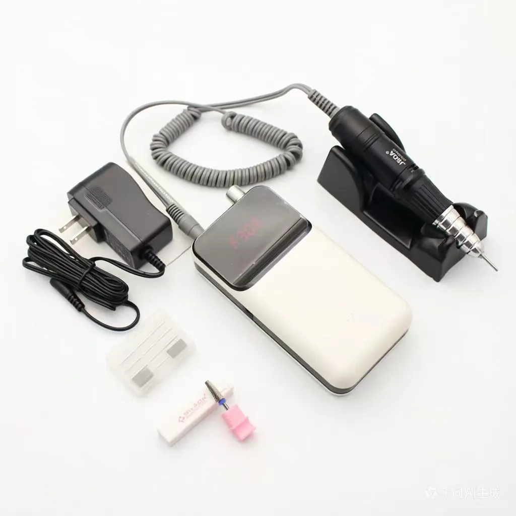 Professional Electric Nail Drill Kit For Acrylic Gel Nails - High Speed Manicure Machine For Home And Salon Use