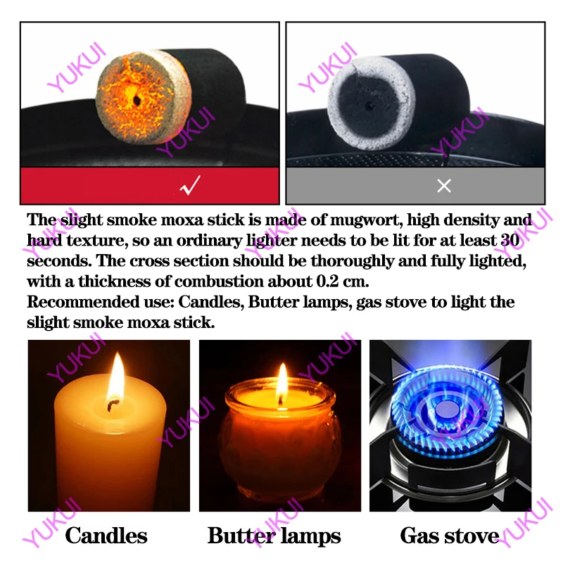 Wholesale 6 Boxes Slight Smoke Moxa Stick with Simple Hand Tool Moxibustion Therapy Warm Acupoint Meridian Massage Health Care - view 6