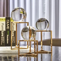 Nordic Luxury Crystal Ball Decoration Modern Minimalist Living Room Wine Cabinet Desk Decoration Home Decoration Accessories