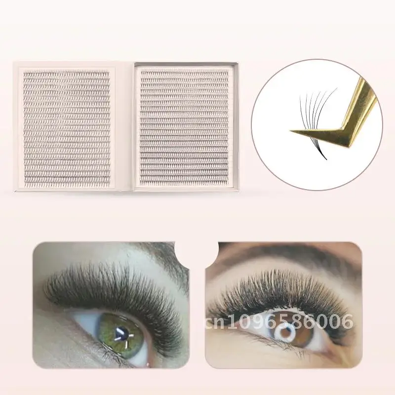 แคบ 2400 แฟนขนตา XXL Mega ถาด Premade แคบขนตาฐาน Pointy พัดลม Extensions Ultra แฟน Promade อุปกรณ์ Dark