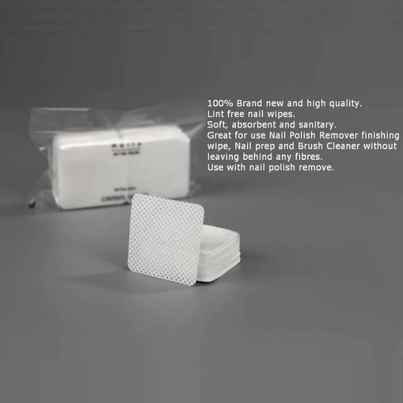 مناديل مزيل طلاء الأظافر خالية من الوبر ، أطراف جل فنية ، منظف ، أداة تجميل الأظافر ، أدوات مكياج قطنية #6