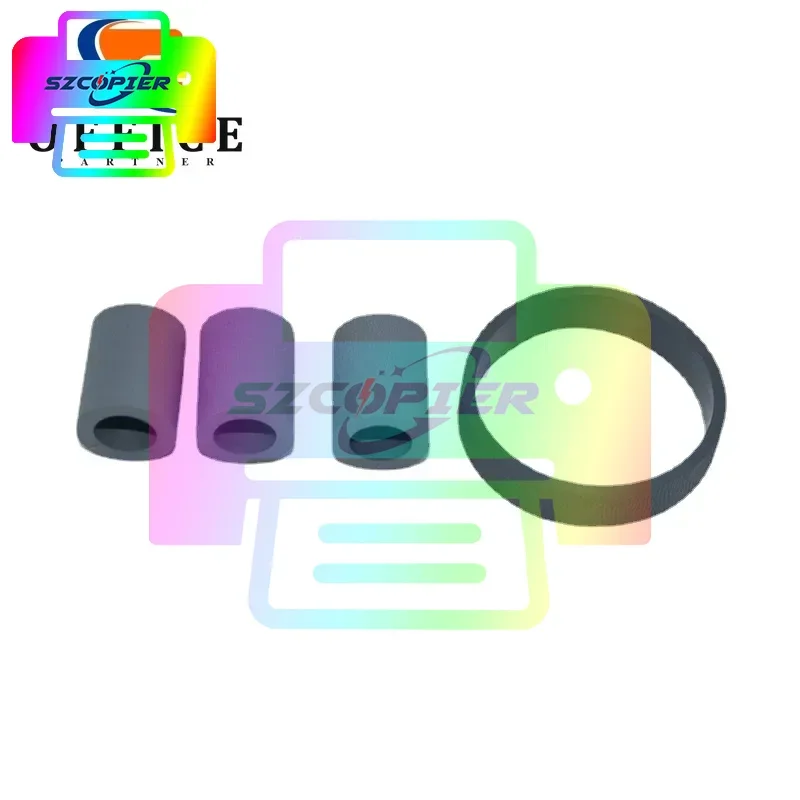 5Sets 1736257 1775149 Pickup Feed Roller Tire Kit support for EPSON WF C529R C579R C5210 C5290 C5710 C5790 M5298 M5299 M5799