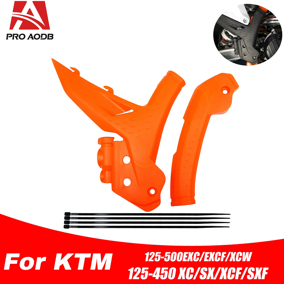 Motocross Frame Anti-Collision Guard Cover Compatible With KTM SMR XCFW XWF XC SX EXC Multiple Models 2023-2024