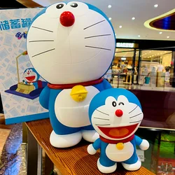 15.5-44cm Doraemon skarbonka dla dzieci dorosłych śliczne spadek dowód skarbonka Jingle Cat spersonalizowany Model Ornament prezent bożenarodzeniowy dla dzieci